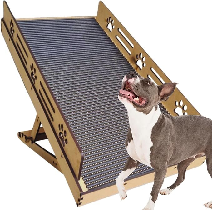 Rampa Pet Antiderrapante com 4 níveis de regulagem com proteção lateral - Artmea